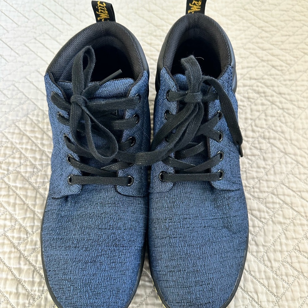 Dr. Martens Blue Textured High-Tops